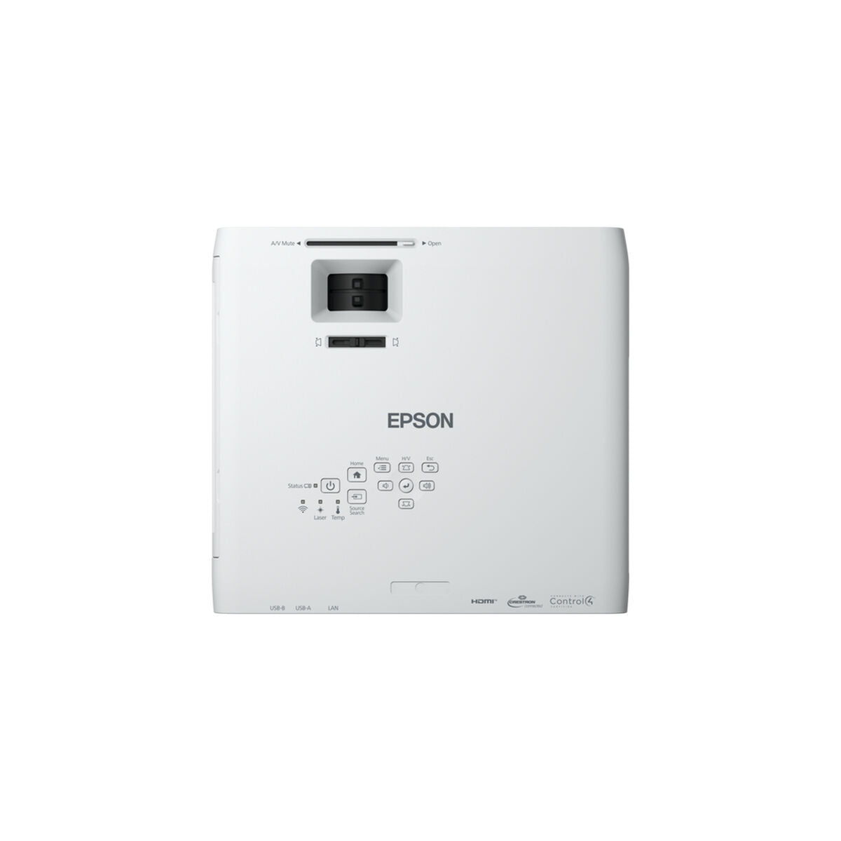 EPSON EB-L260F Projecteur laser, 4600Lm,  Full HD ,  , 1,32 – 2,12:1 , 16:9, VGA (2x), HDMI x2 , RJ45, Wi-Fi, Miracast , blanc