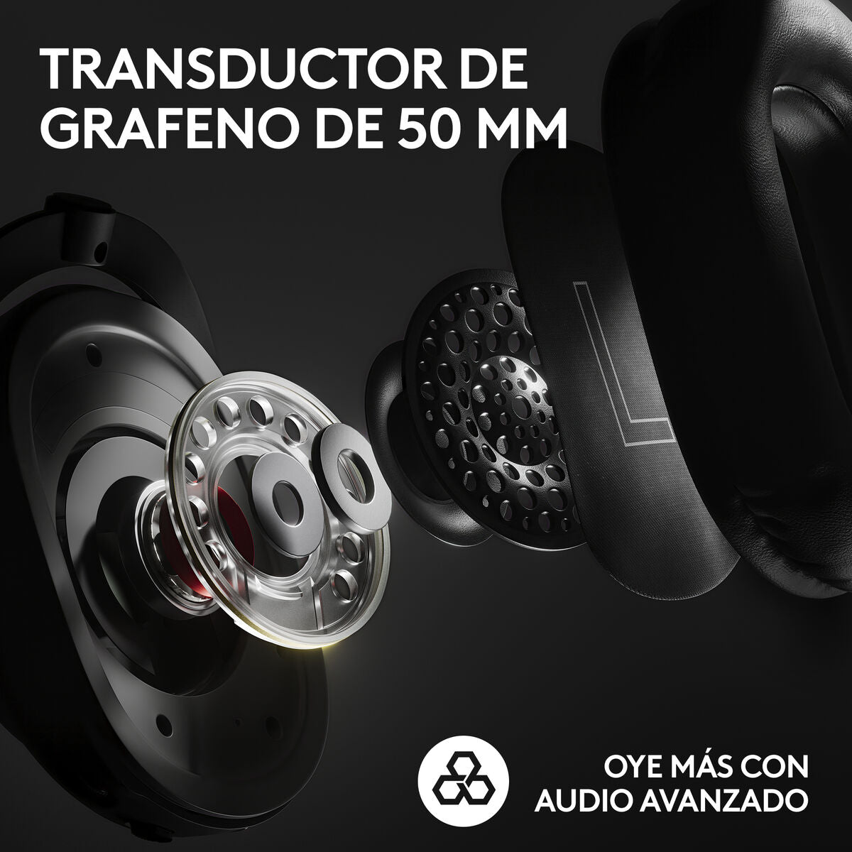 LOGITECH PRO X Headset full size LIGHTSPEED wireless noise isolating