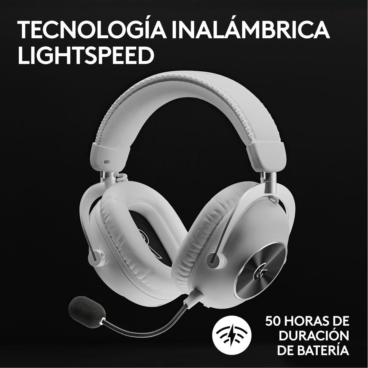 LOGITECH PRO X 2 LIGHTSPEED Wireless Gaming Headset - WHITE - EMEA28-935
