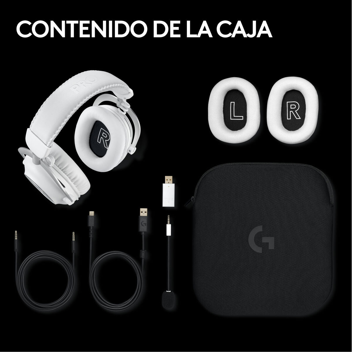 LOGITECH PRO X 2 LIGHTSPEED Wireless Gaming Headset - WHITE - EMEA28-935