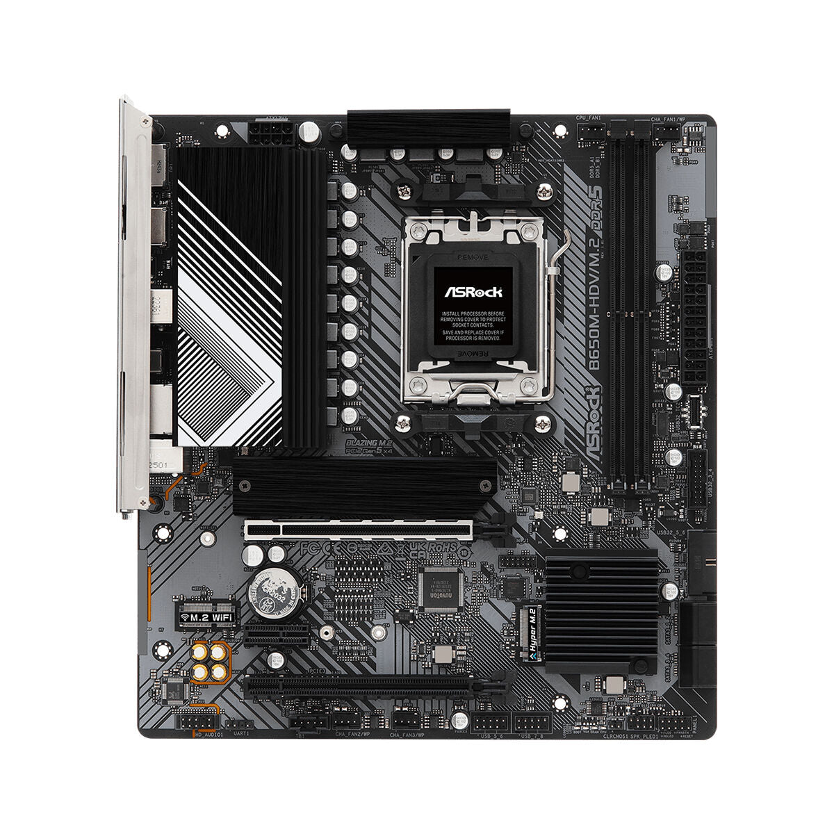 ASRock 90-MXBLA0-A0UAYZ Carte mere B650M HDV Micro ATX avec DDR5 et Ethernet 2.5 Gigabit