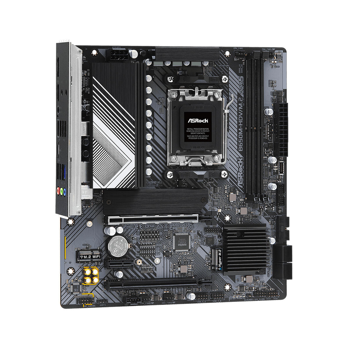 ASRock 90-MXBLA0-A0UAYZ Carte mere B650M HDV Micro ATX avec DDR5 et Ethernet 2.5 Gigabit
