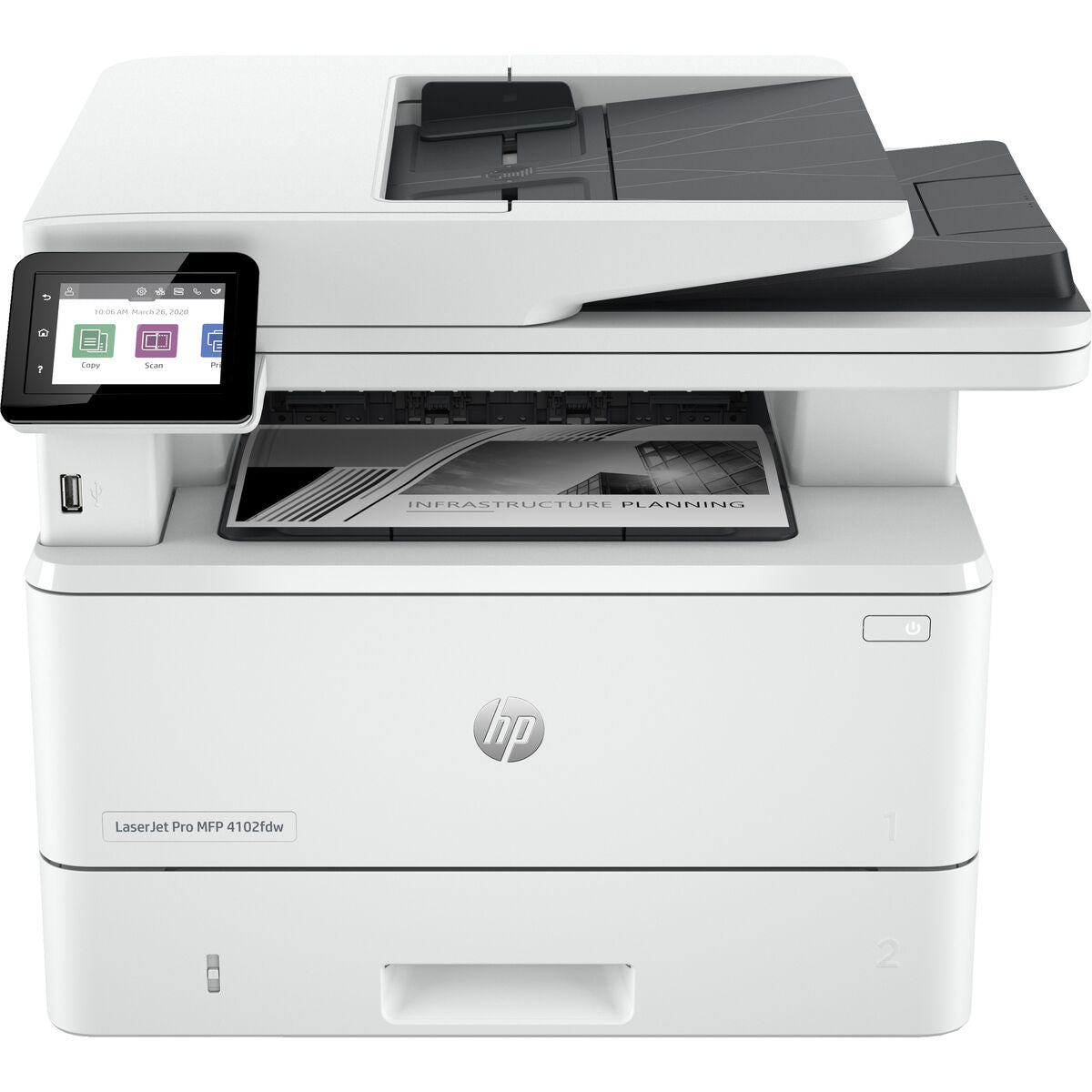 HP LaserJet Pro MFP 4102dw MFP Mono laser A4 38ppm Copy 40ppm Print 350sheets LAN Imprimante Wi-Fi USB Bluetooth