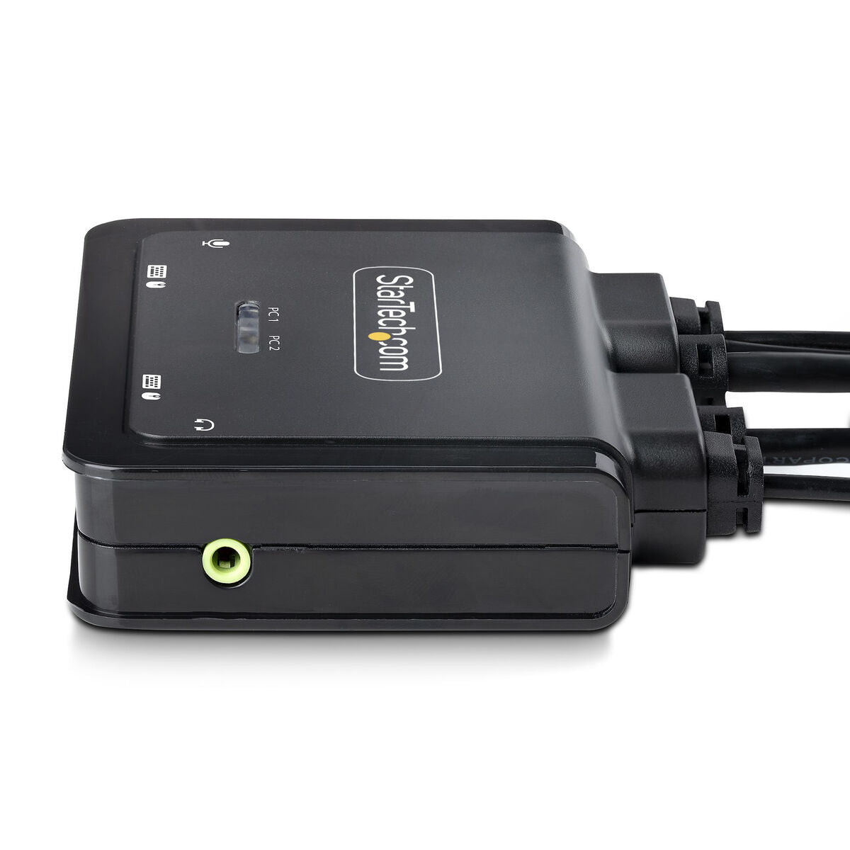 2-Port Hybrid Cable KVM Switch 4K DP