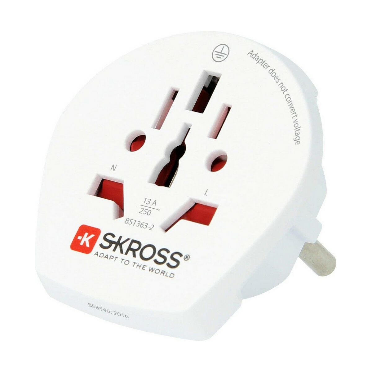 SKROSS WORLD TO EUROPE Adaptateur secteur tripolaire de voyage