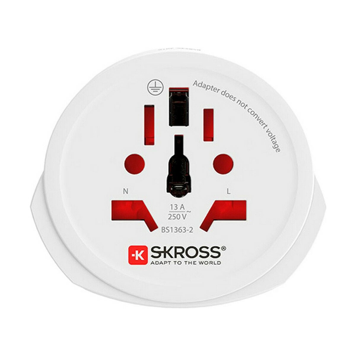 SKROSS WORLD TO EUROPE Adaptateur secteur tripolaire de voyage