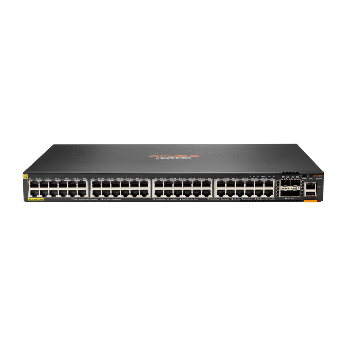 HPE Aruba Networking CX 6200F 48G Class-4 PoE 4SFP+ 740W Switch (EN)