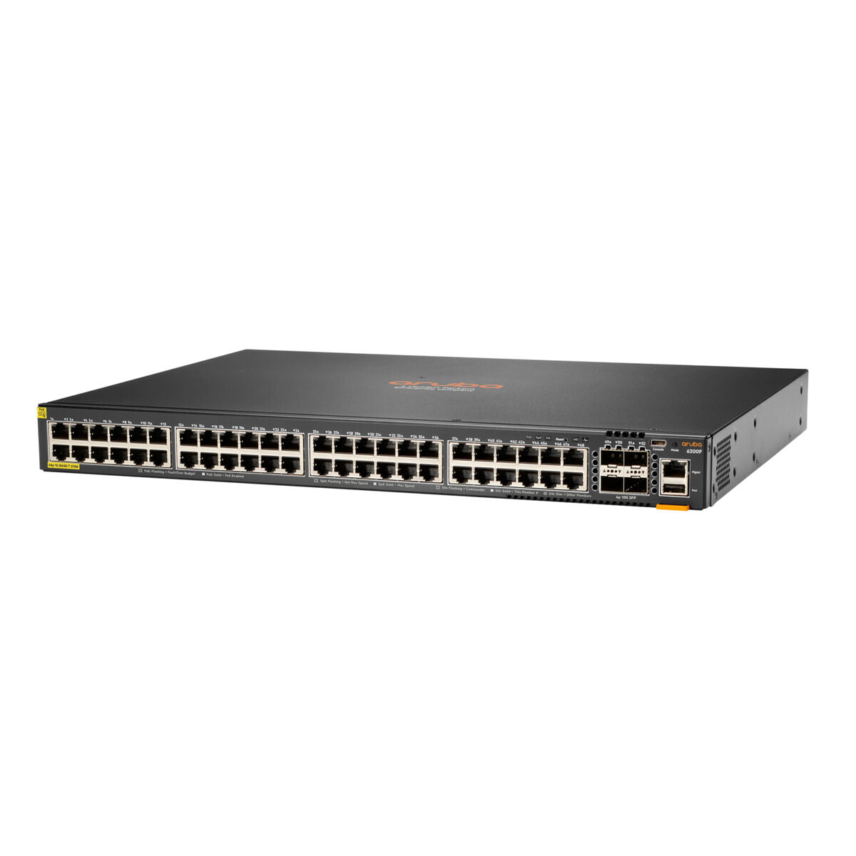 HPE Aruba Networking CX 6200F 48G Class-4 PoE 4SFP+ 740W Switch (EN)