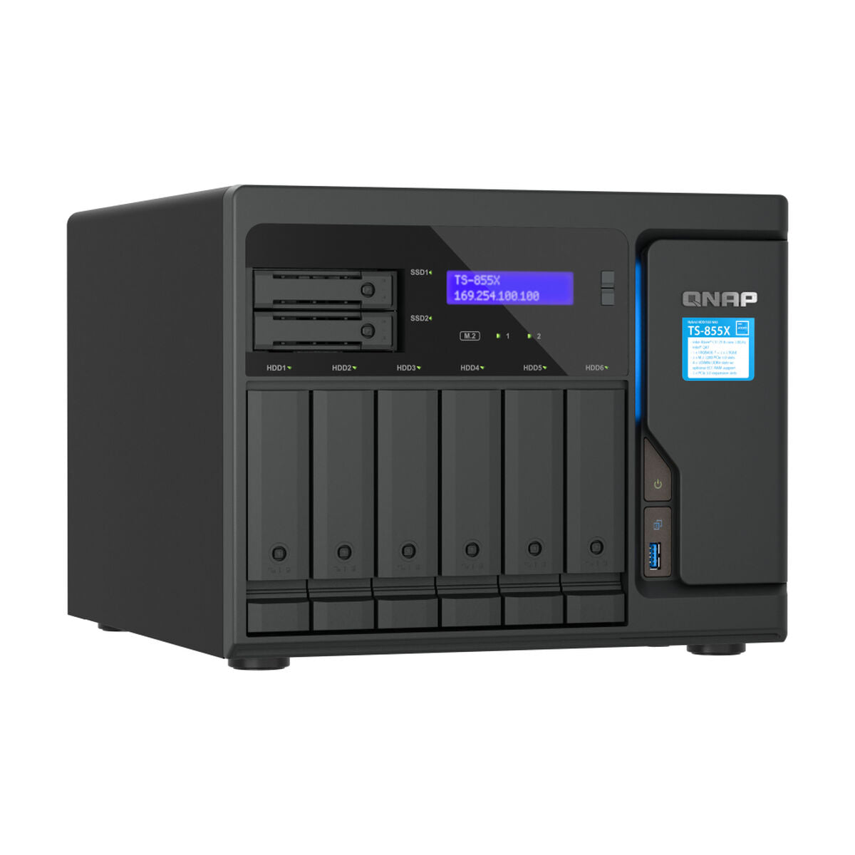 8-Bay NAS Intel Atom C5125 8GB RAM