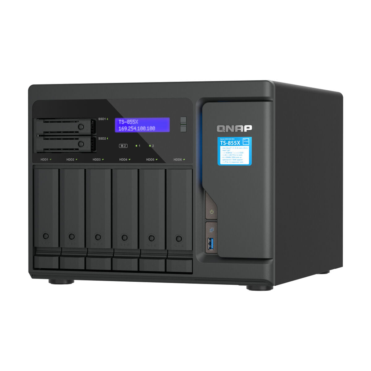 8-Bay NAS Intel Atom C5125 8GB RAM