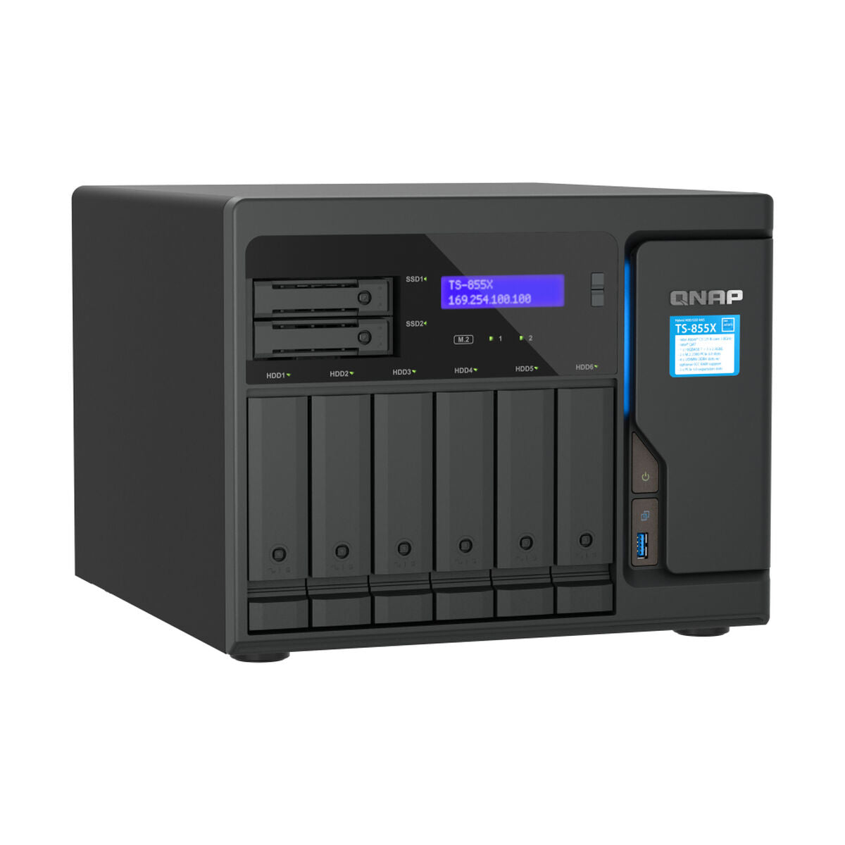 8-Bay NAS Intel Atom C5125 8GB RAM