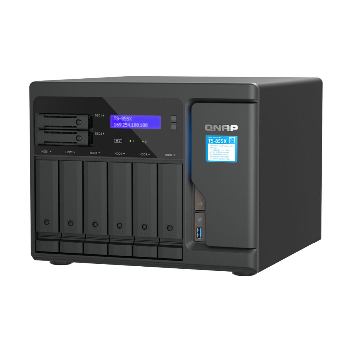 8-Bay NAS Intel Atom C5125 8GB RAM