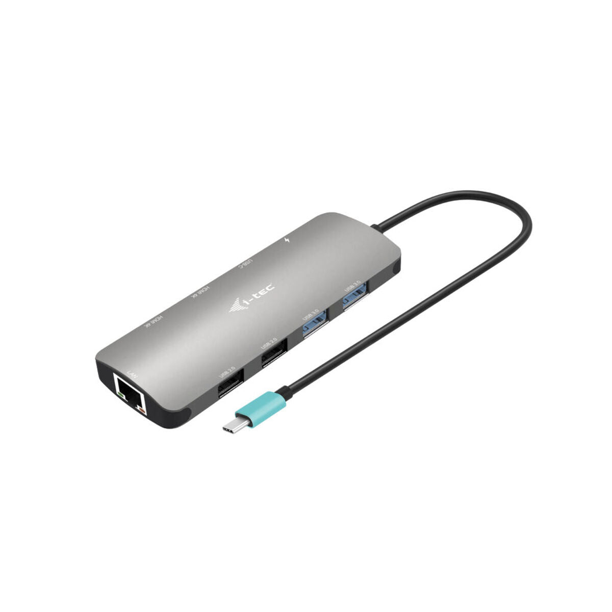 I-TEC USB-C Metal Nano Dock 2x HDMI 1x GLAN 2x USB 3.2 2x USB2.0 1x USB-C 3.2 Gen.1 Data 1x USB-C 100W PD Sans Alimentation
