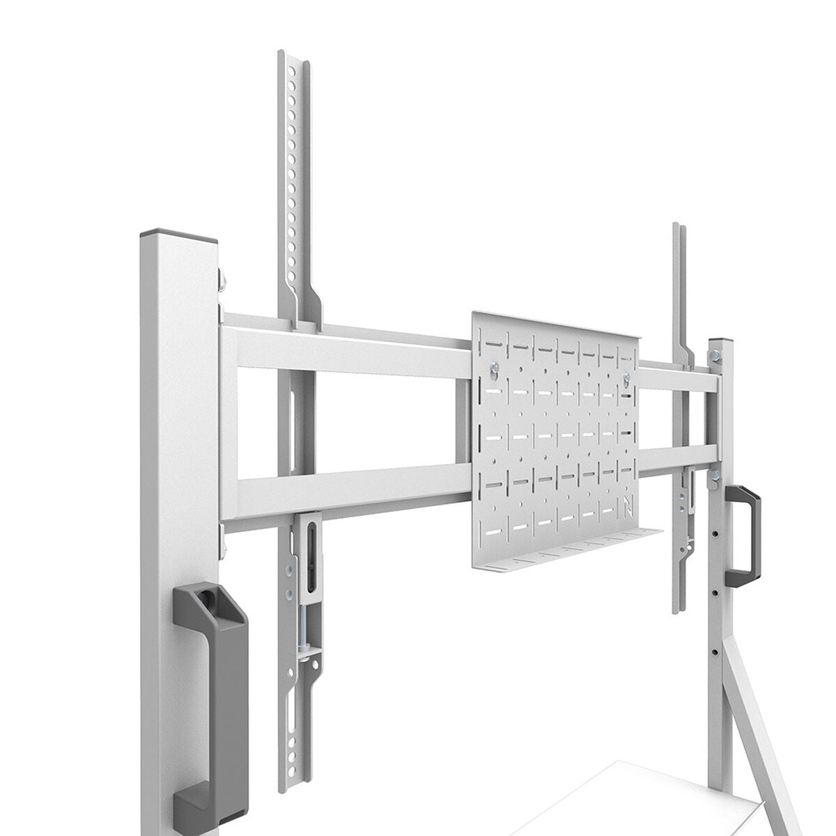 NEOMOUNTS FL50-525WH1 Support au sol mobile pour écran 55-86p - étagère multimédia incluse - installation rapide - TÌV