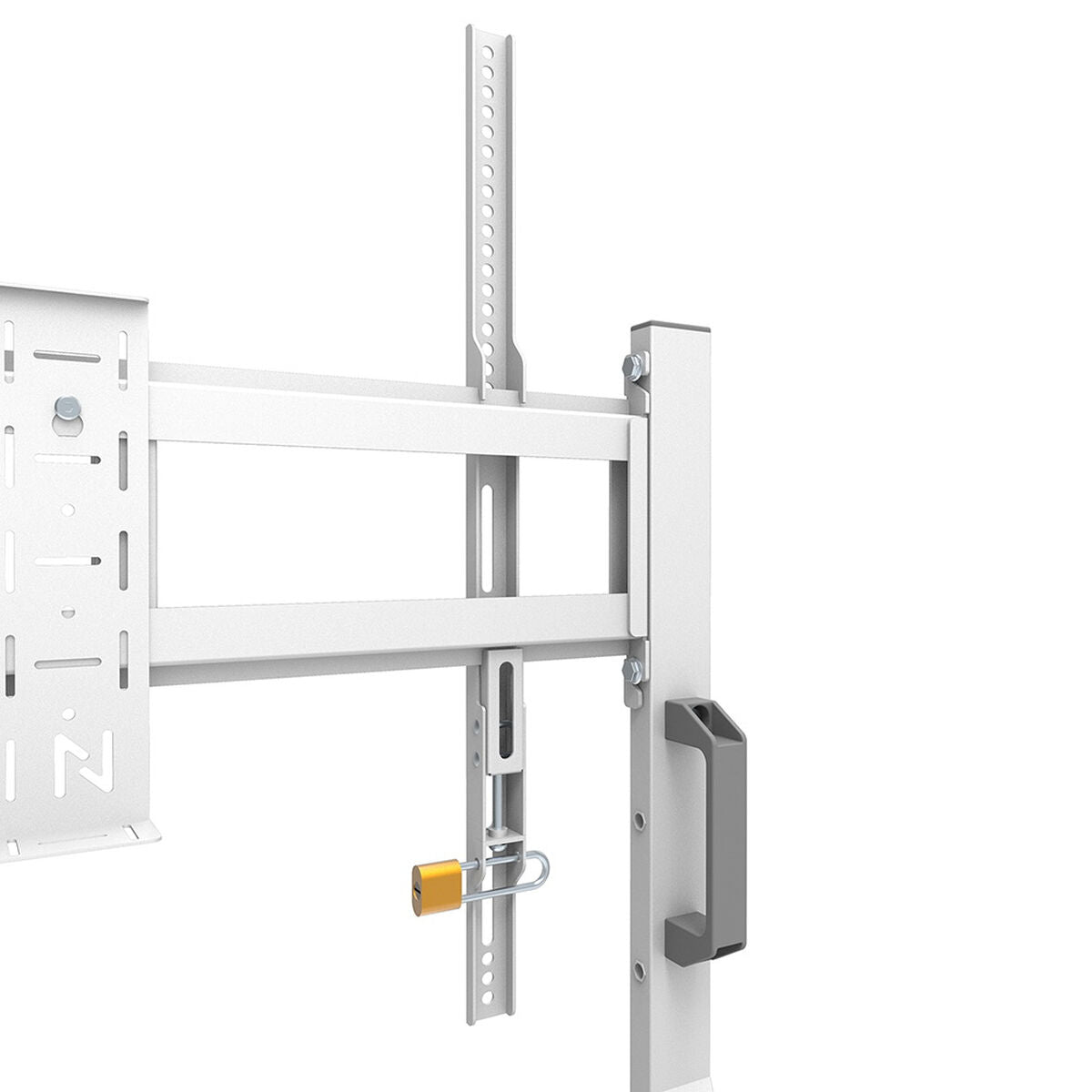 NEOMOUNTS FL50-525WH1 Support au sol mobile pour écran 55-86p - étagère multimédia incluse - installation rapide - TÌV