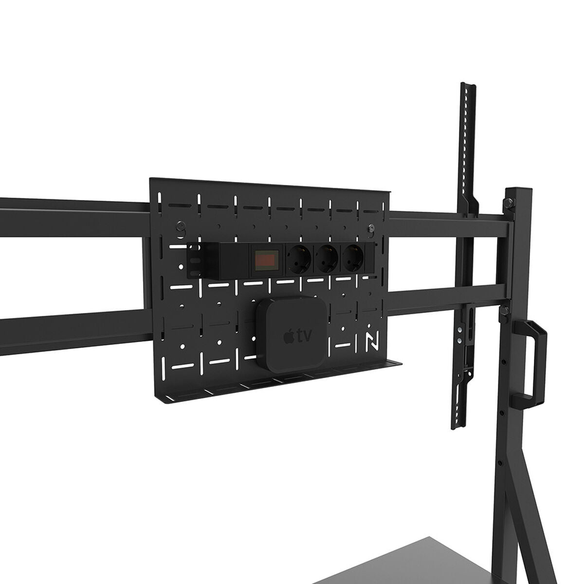 NEOMOUNTS FL50-525BL1 Support au sol mobile pour écran 55-86p - étagère multimédia incluse - installation rapide - TÌV