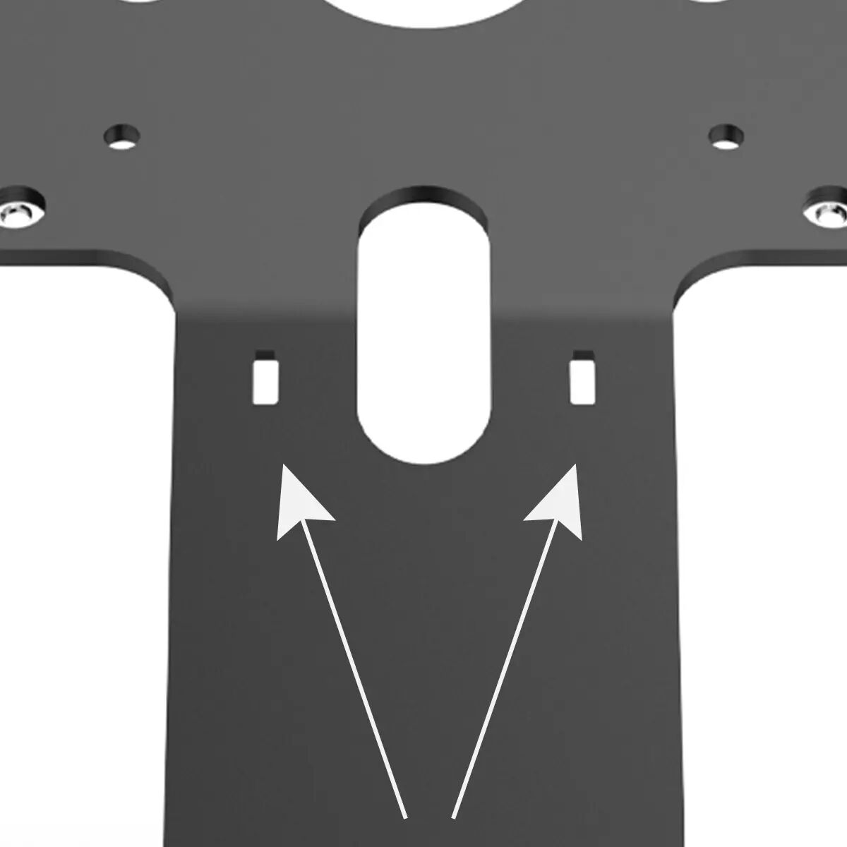 VESA Fixed 45d Core Counter/Wall Mnt BK