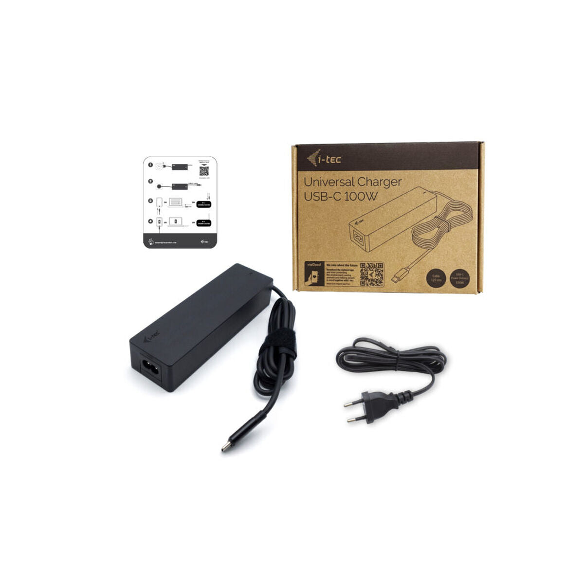 I-TEC Universal Charger USB-C PD 3.0 100W 1x USB-C port 100W Available voltages 5 V / 9 V / 12 V / 15 V / 20 V