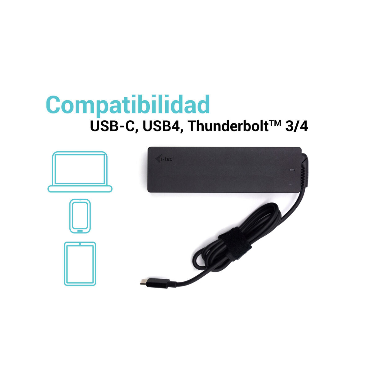 I-TEC Universal Charger USB-C PD 3.0 100W 1x USB-C port 100W Available voltages 5 V / 9 V / 12 V / 15 V / 20 V