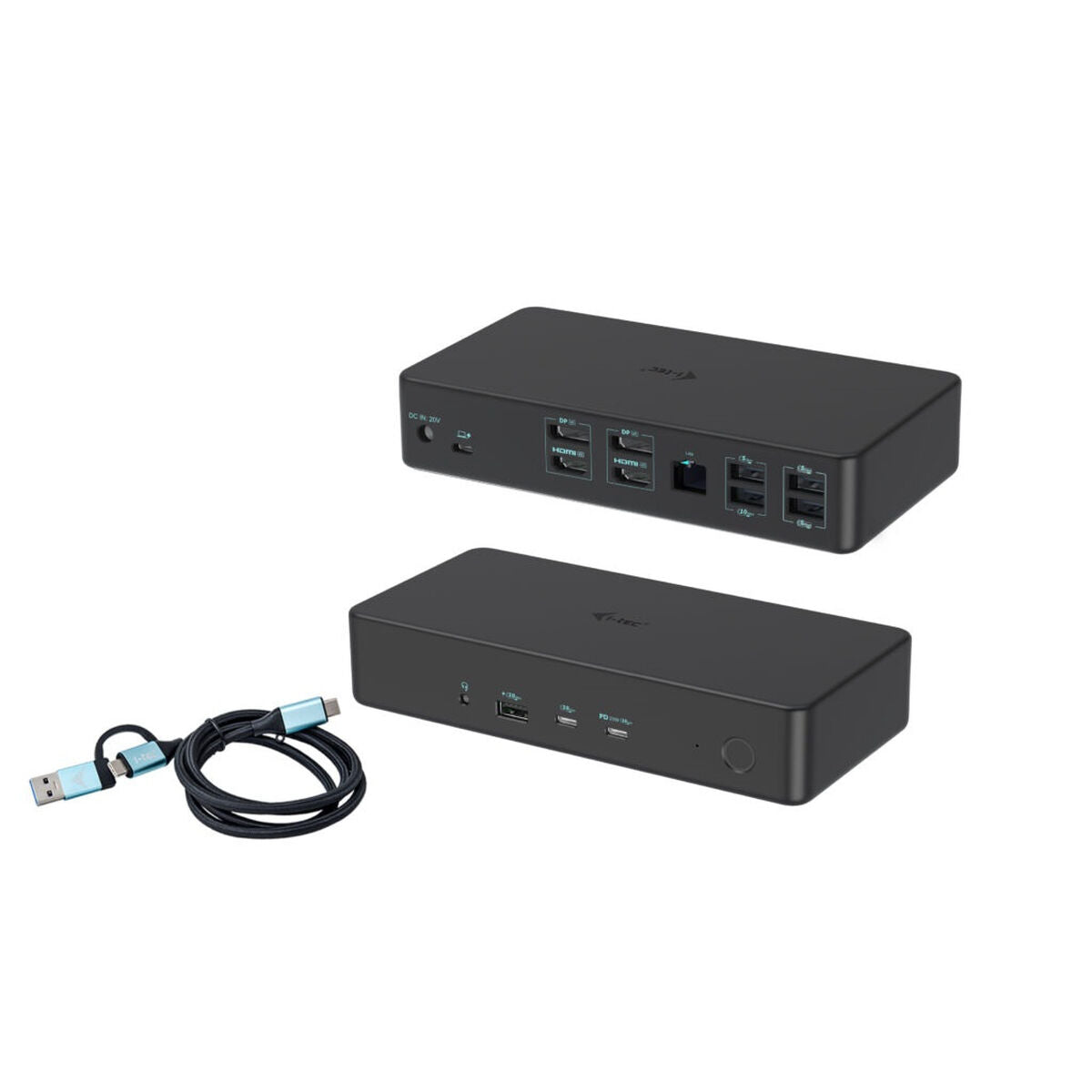 I-TEC USB 3.0 USB-C Thunderbolt 3 Professional Dual 4K Display Docking Station Generation 2 + Power Delivery 100W