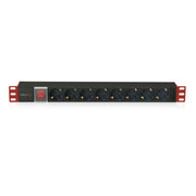"Techly I-CASE STRIP-81UD Multiprise 19"" 1U X8 - Prises Schuko"