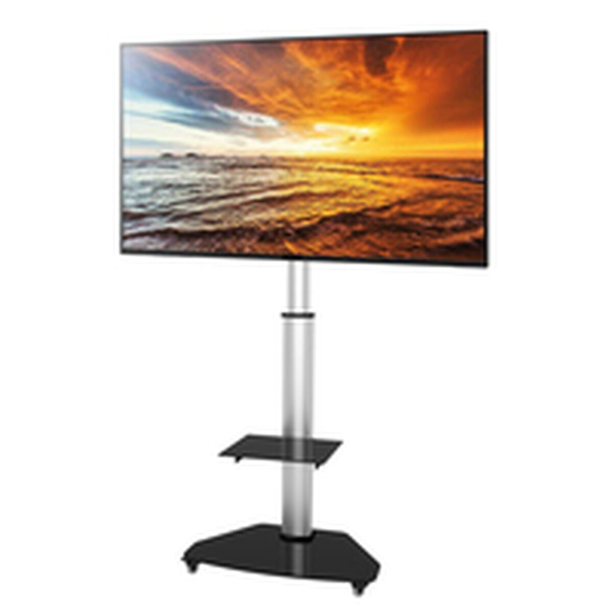 "Techly ICA-TR3SL Support TV mobile 37-70"" jusqu'a 40kg réglable 2 étageres"