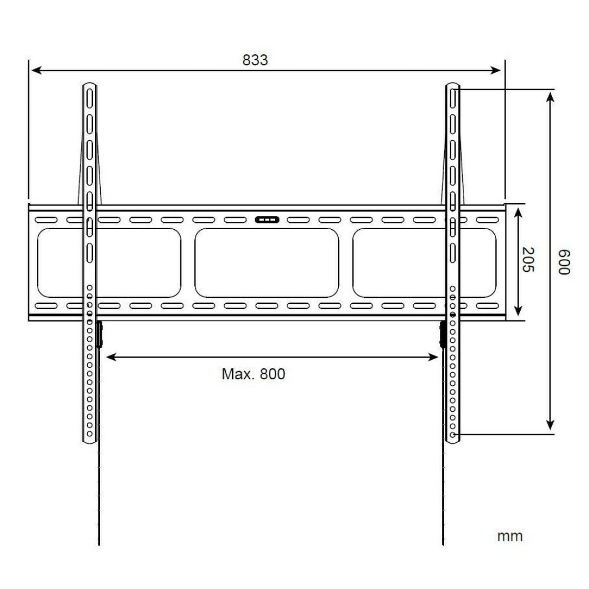 "Techly ICA-PLB 860 Support mural pour TV 42-80"" LED/LCD 60kg slim 16mm"