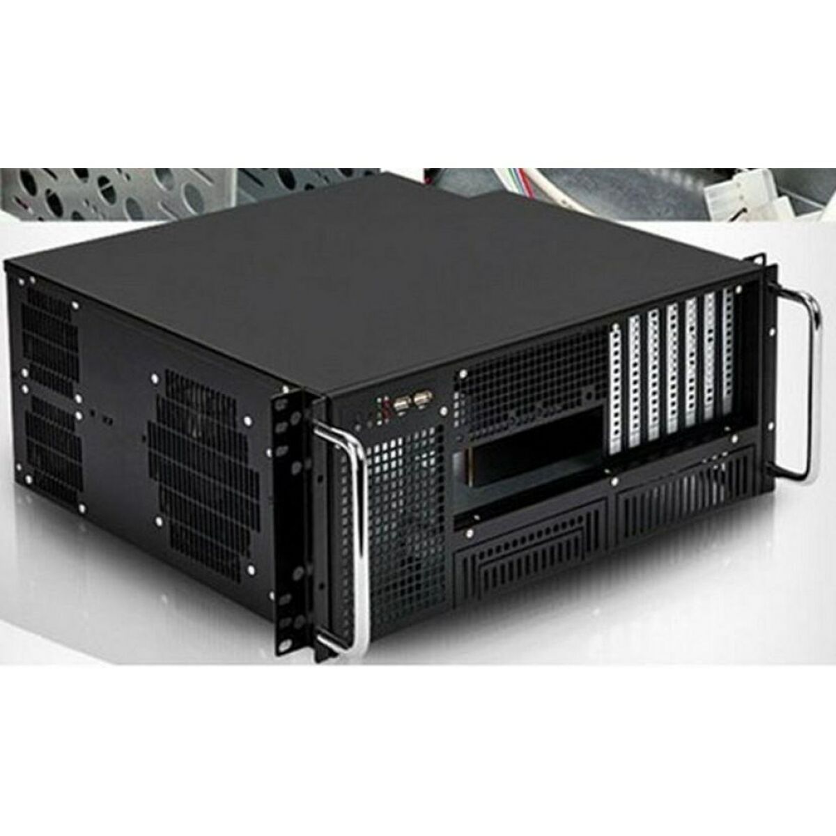 "Techly I-CASE MP-P4HX-BLK6 Boîtier serveur PC ATX Rack 19"" 4U"