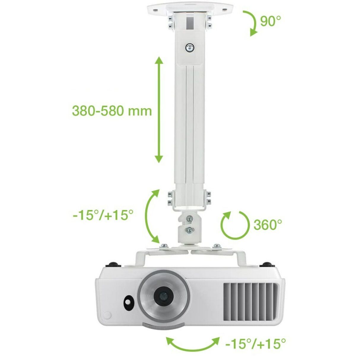 Techly ICA-PM 18S Bras de projecteur au plafond 580 lc