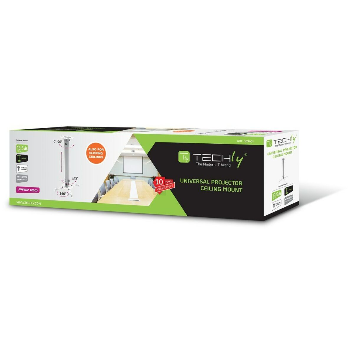 Techly ICA-PM 18M Bras de projecteur au plafond 900 lc