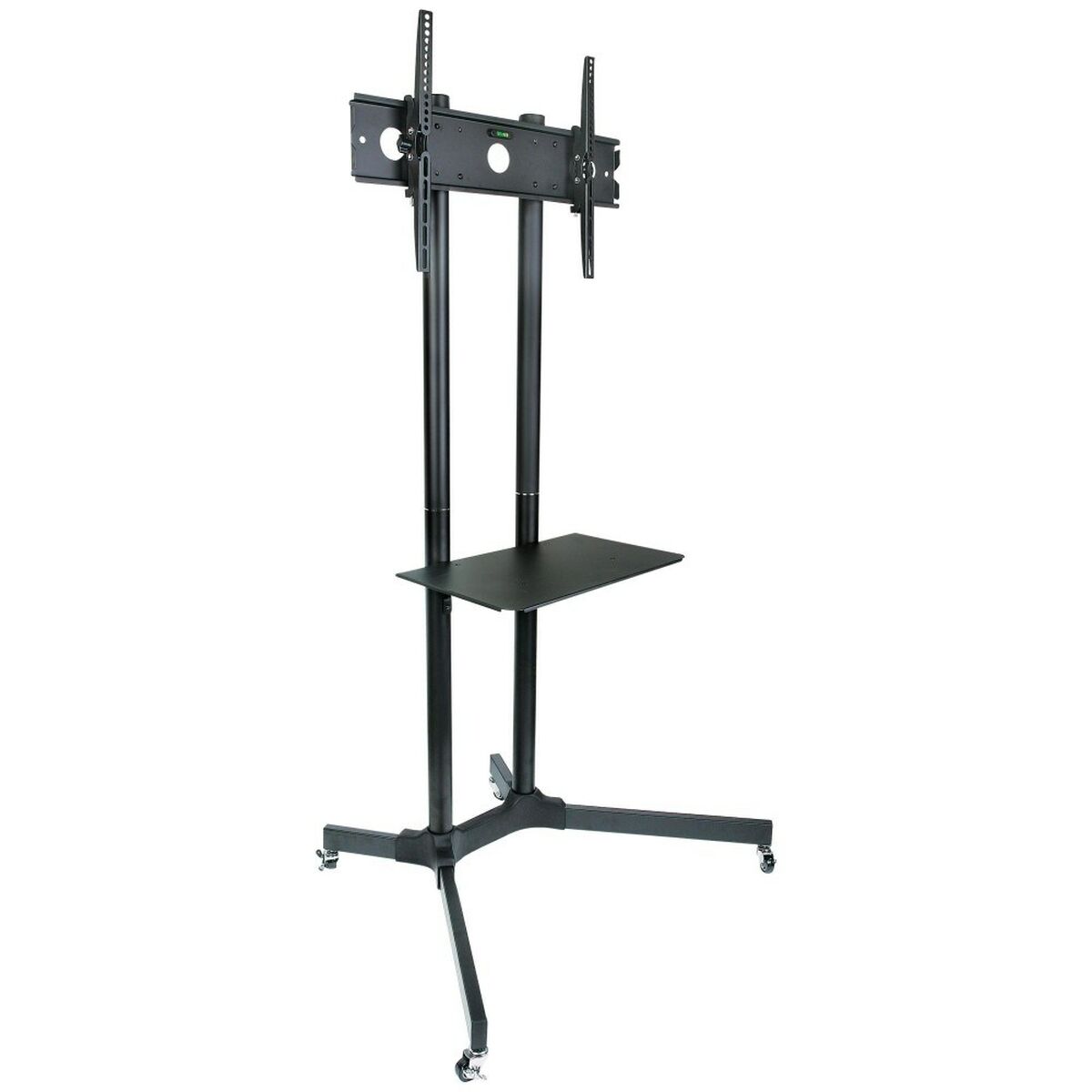 "Techly ICA-TR6 Support TV mobile 30-65"" jusqu'a 60kg étagere AV réglable"
