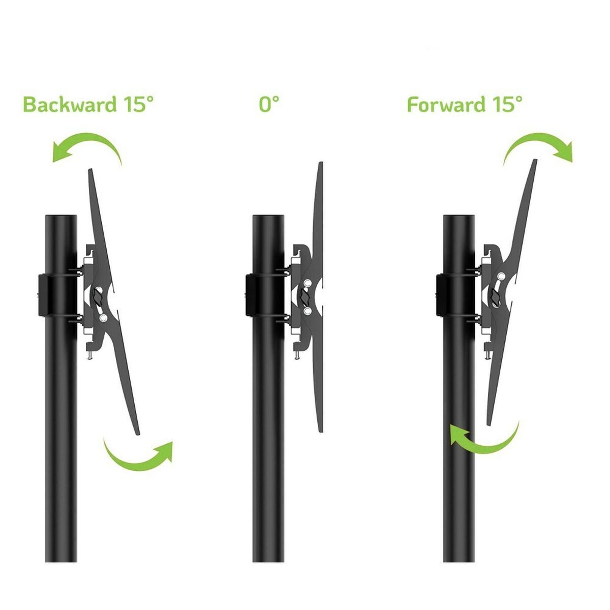 "Techly ICA-TR6 Support TV mobile 30-65"" jusqu'a 60kg étagere AV réglable"