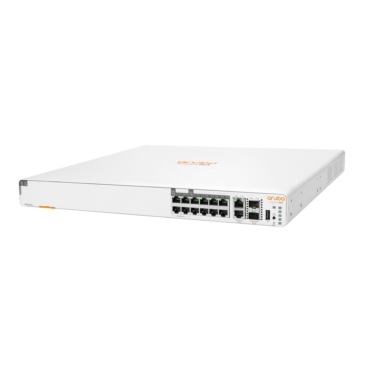 HPE Networking Instant On 1960 Commutateur Géré 4 x 2.5GBase T + 8 x 100/1000/10GBase T + 2 x 100/1000/10GBase T + 2 x 10 Gigabit