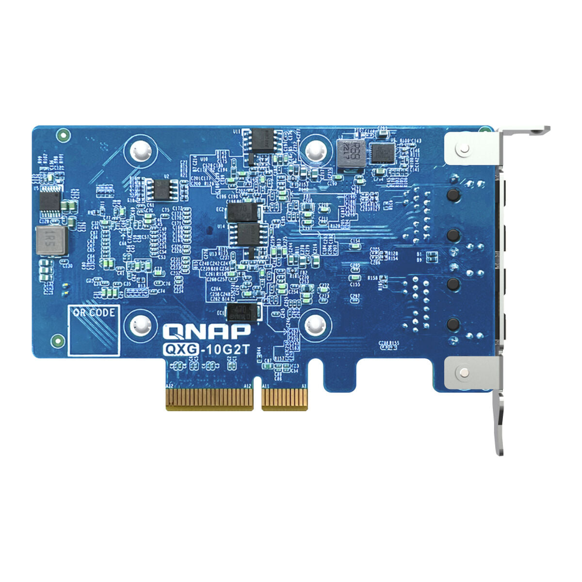 QNAP Dual-port BASET 10GbE network expansion card low-profile form factor PCIe Gen3 x4 Aquantia AQC107