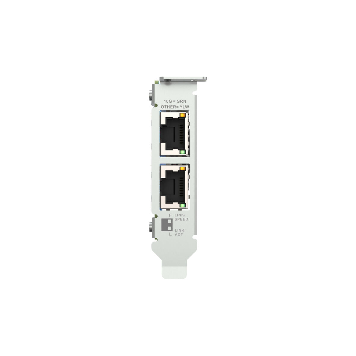 QNAP Dual-port BASET 10GbE network expansion card low-profile form factor PCIe Gen3 x4 Aquantia AQC107