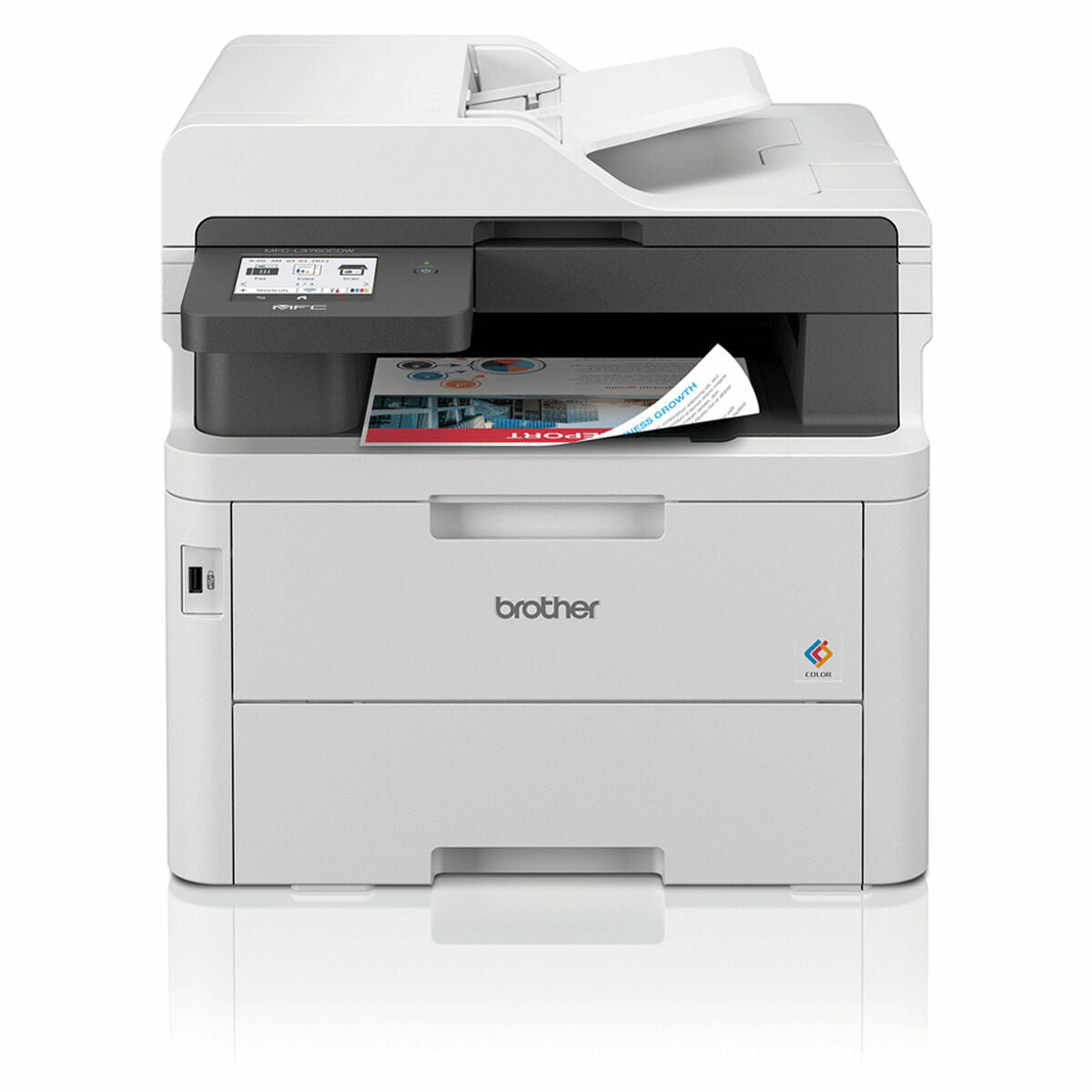 BROTHER MFC-L3760CDW MFP colour LED A4 26ppm copy 26ppm print 250 sheets USB 2.0 Gigabit LAN Wi-Fi USB host