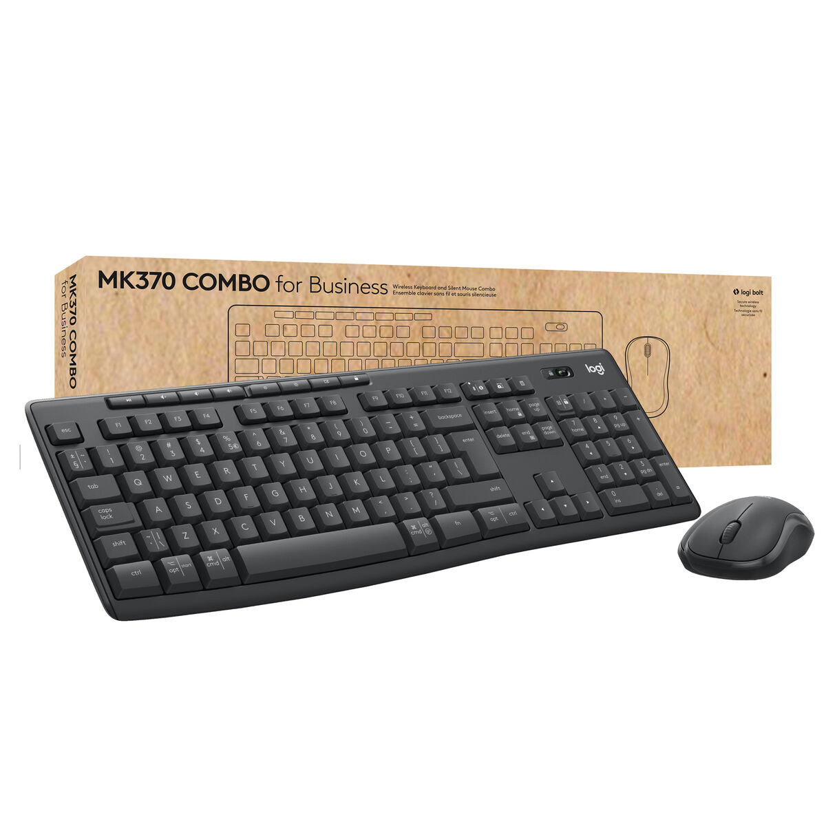 Logitech MK370 Combo for Business clavier Souris incluse Bureau Bluetooth QWERTZ Allemand Graphite