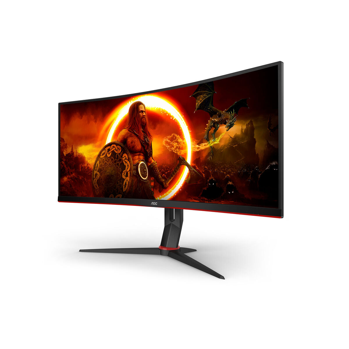 AOC CU34G2XP/BK 34p 3440x1440 VA 180hz High adjustable Stand HDR400 Freesync Premium USB HUB 4x3.0 2xDP 2xHDMI