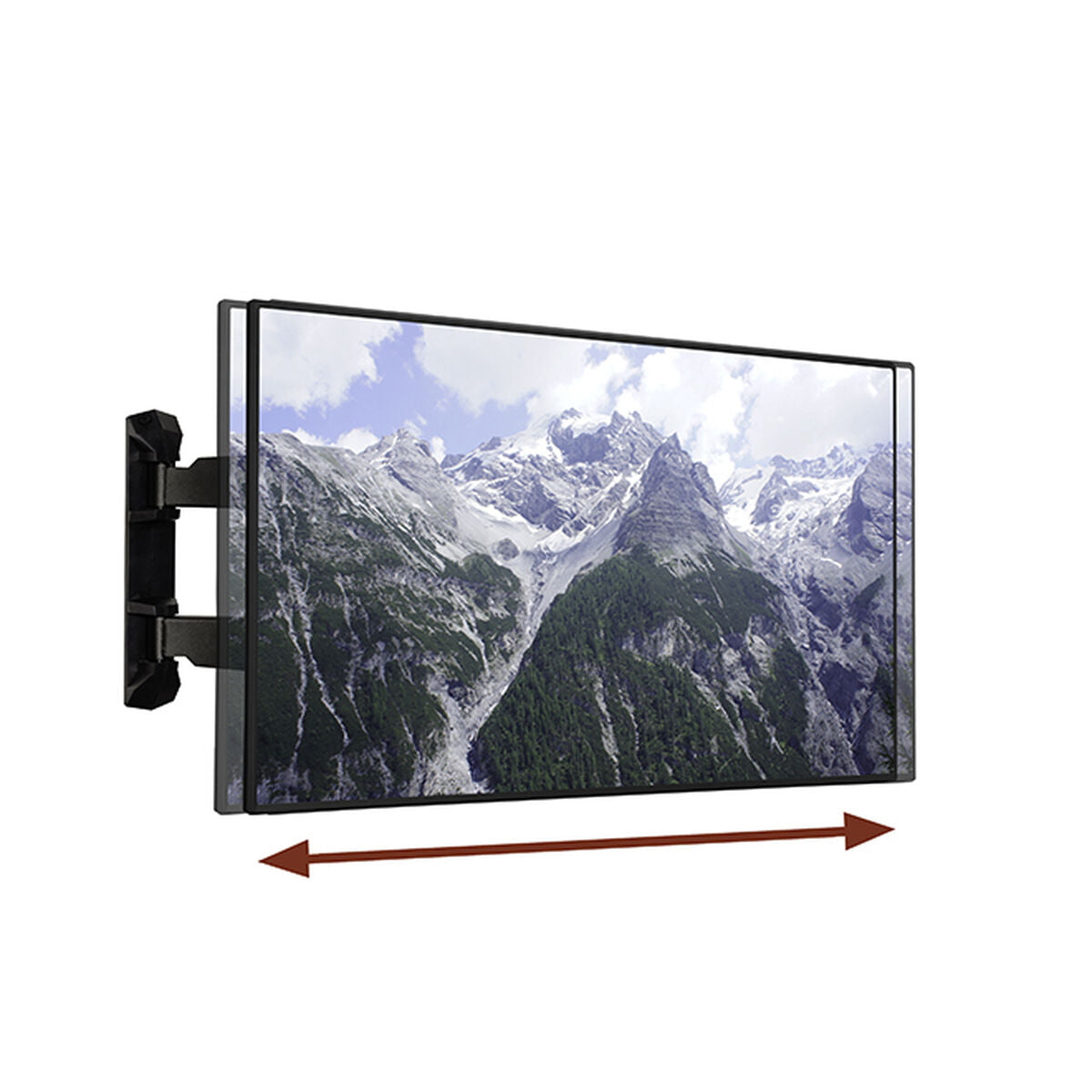 Ultra-slim Double Arm Flat Screen Wall M