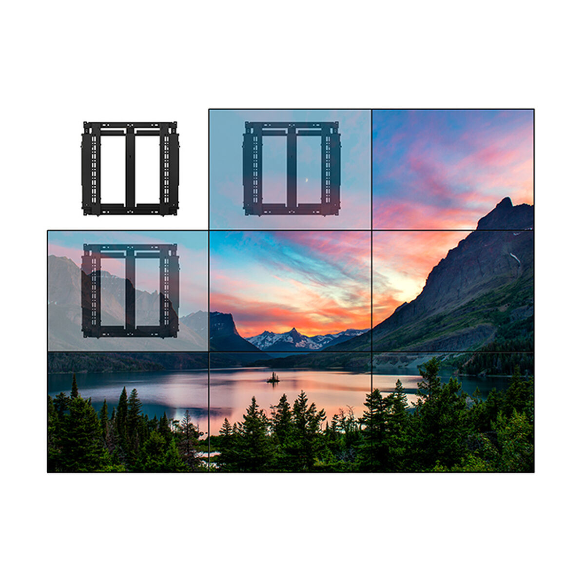 Slimline Soft-Open Full Service Videowal