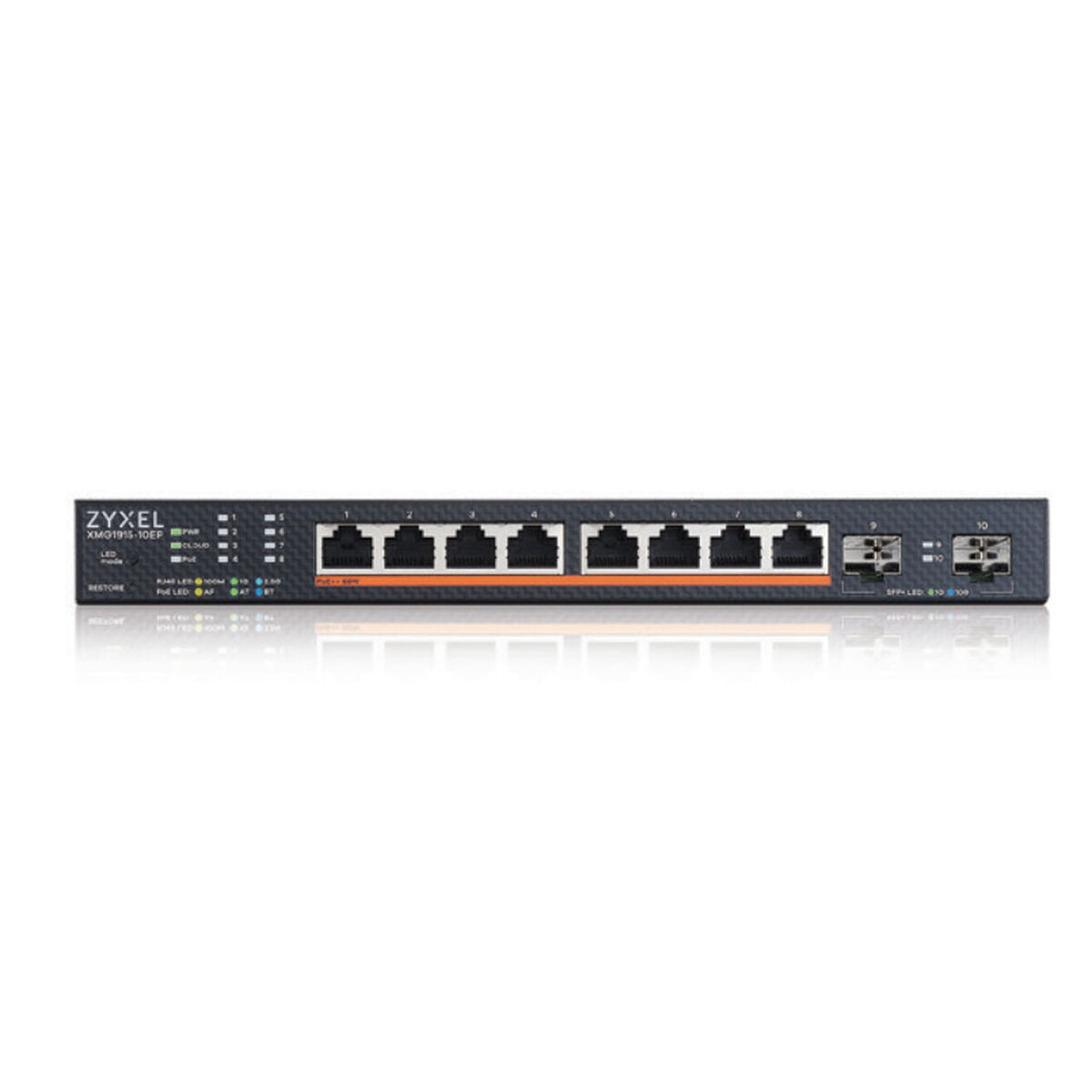 8-Port 2.5GbE 2 SFP+8 x PoE++802.3 b