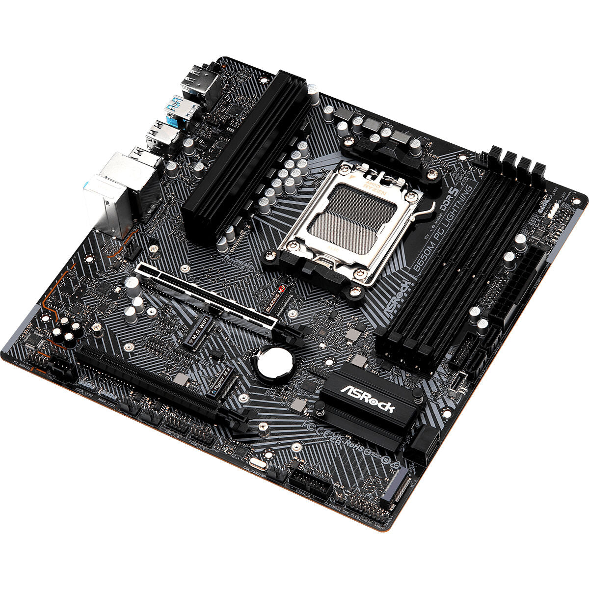 Asrock B650M PG Lightning AMD B650 Emplacement AM5 micro ATX