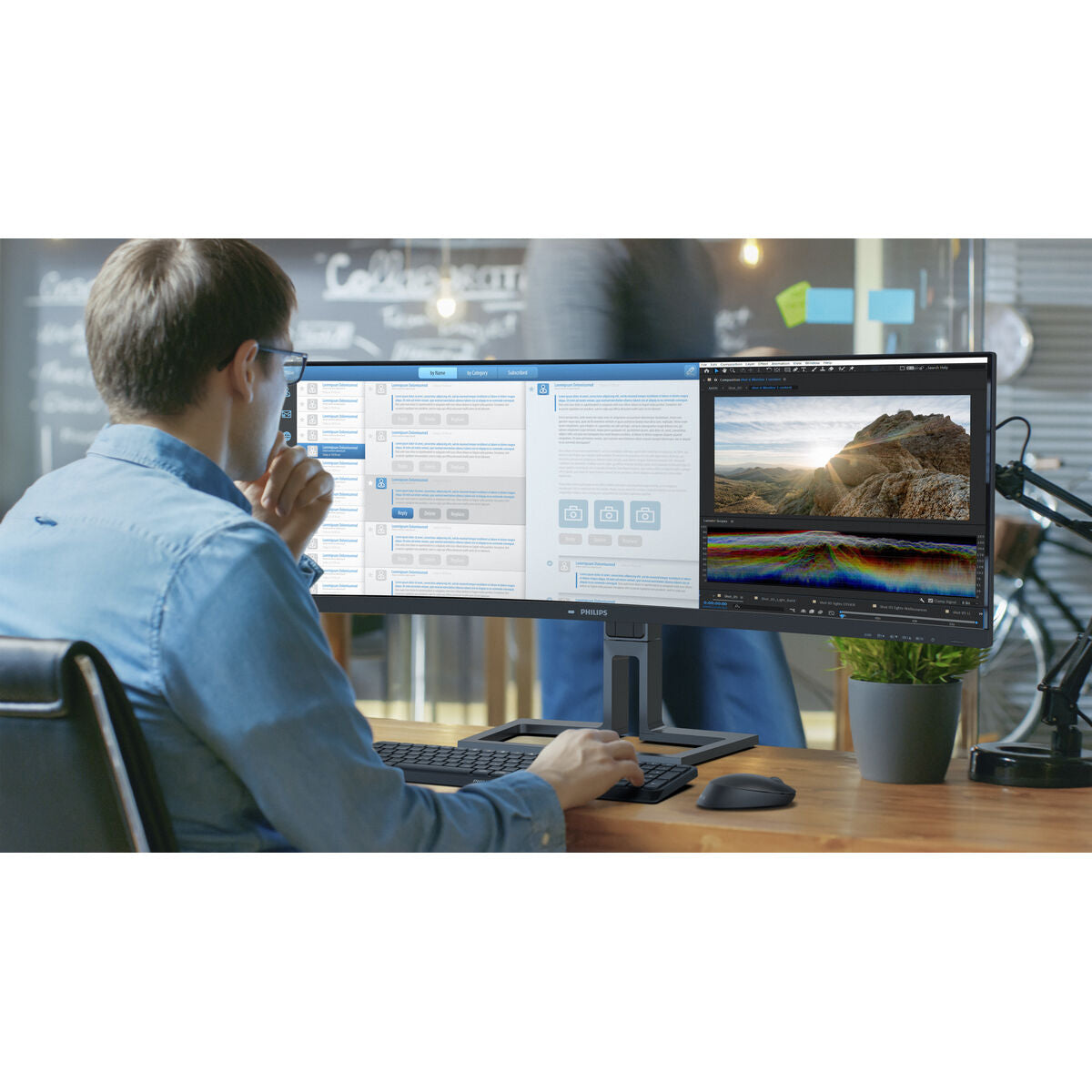 PHILIPS 45B1U6900C/00 44.5p 5120x1440 VA Curved Monitor
