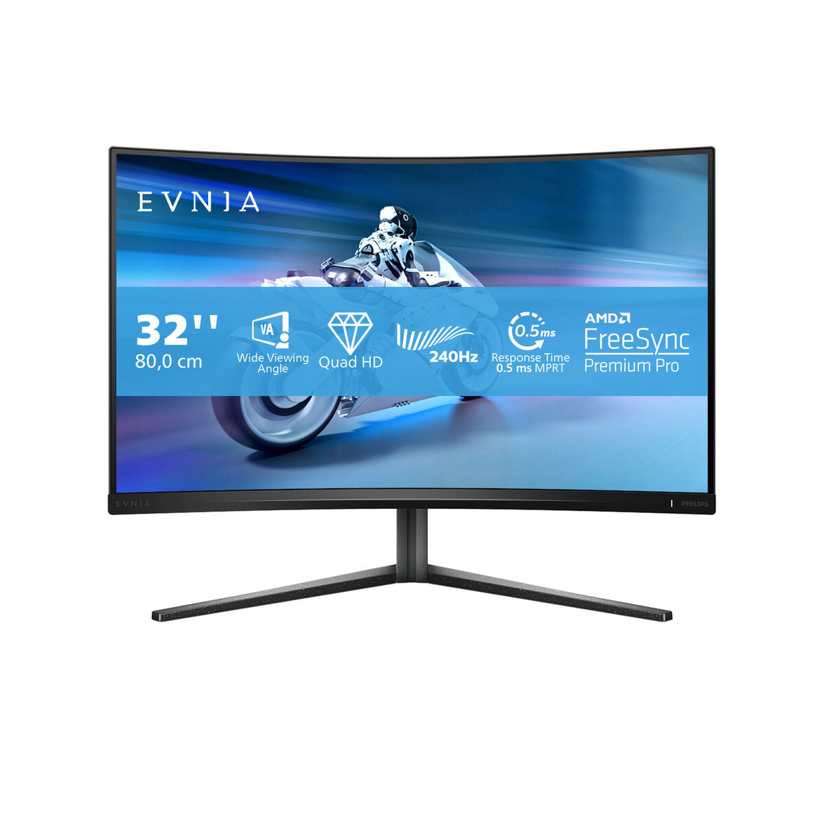PHILIPS 32M2C5500W/00 31.5p VA 2560x1440 16:9 2xHDMI DP USB Gray