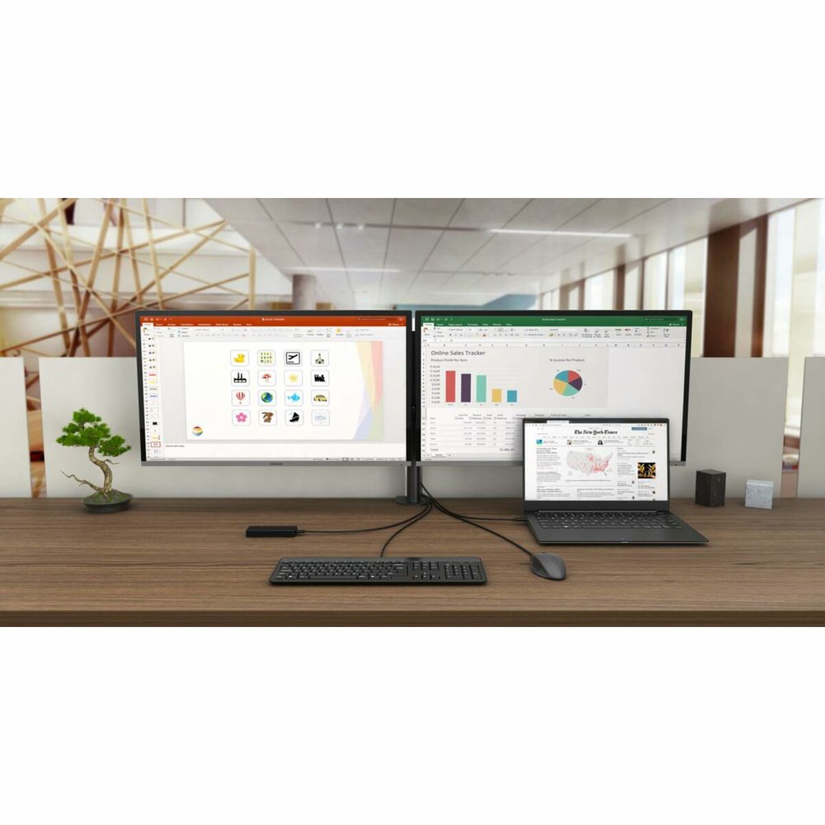 I-TEC USB-C Dual Display MST Docking Station 2xDP 1xGLAN 3xUSB 3.1 2xUSB 2.0 1xUSB-C-Data 1xAudio/Mic Jack 1x100W USB-C PD