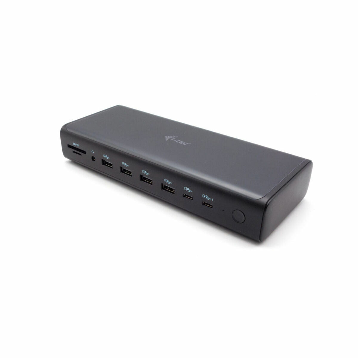 I-TEC Universal 6x 4K Display DS 6x4K 2xDP 2xHDMI 2xUSB-C 1xGLAN 2xUSB-C Gen.2 4xUSB 3.2 1xAudio/Mic Jack 1xSD/microSD Kl PD 140W KL
