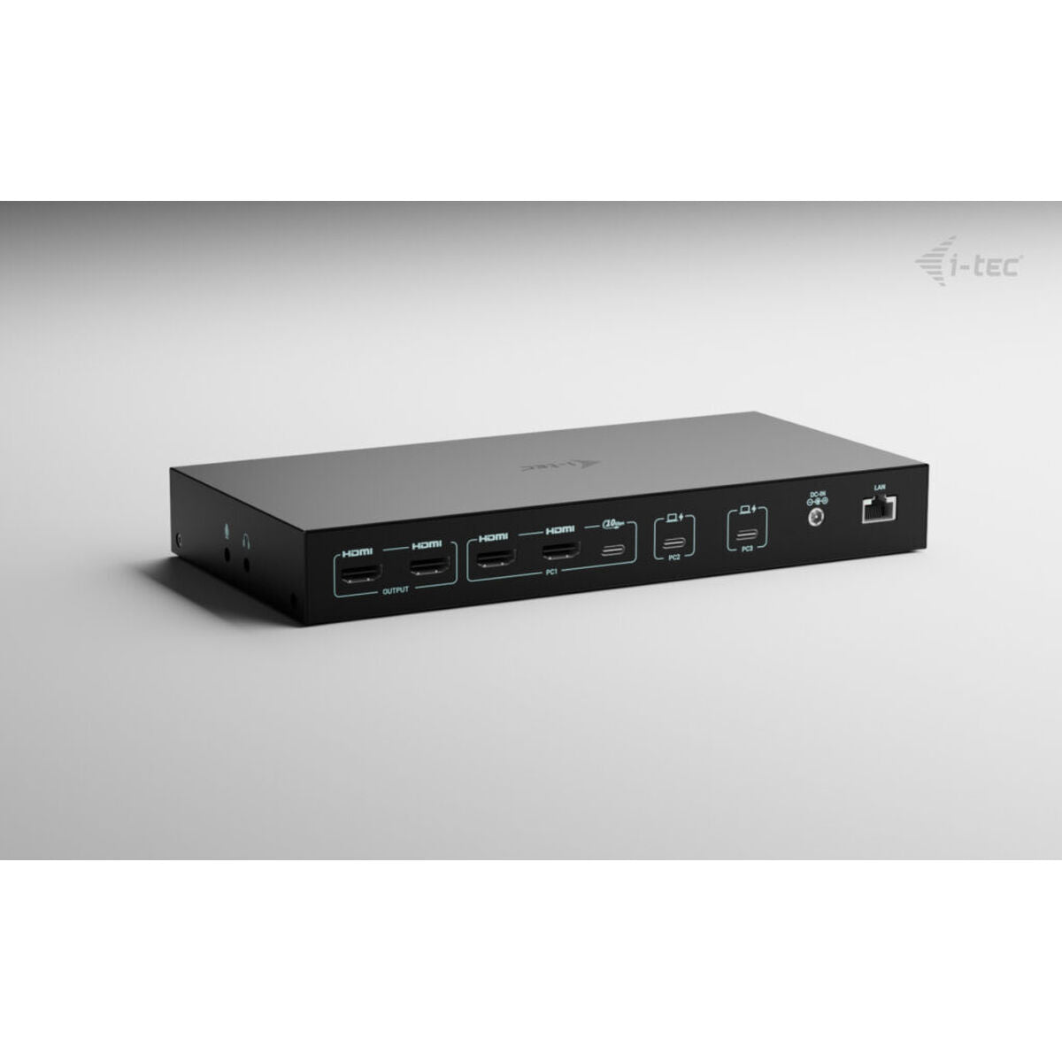 I-TEC USB-C KVM Docking station for 3 Hosts 2xHDMI 1xGLAN 1xUSB-C Gen2 3x USB-A Gen2 2x USB-A 1.1 1xAudio 1xMic PD 1x 92W/2x 65W