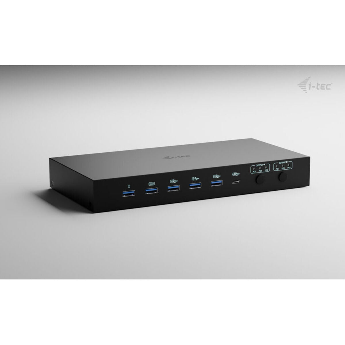 I-TEC USB-C KVM Docking station for 3 Hosts 2xHDMI 1xGLAN 1xUSB-C Gen2 3x USB-A Gen2 2x USB-A 1.1 1xAudio 1xMic PD 1x 92W/2x 65W