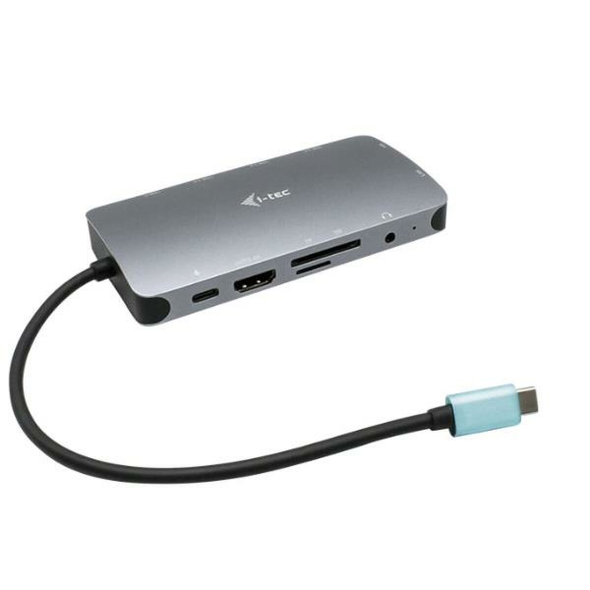 I-TEC USB-C Metal Dock 1xHDMI 1xVGA 1xSD+1xmicroSD Card reader 1xGLAN 1xAudio/Mic 3xUSB 3.1 1xUSB-C Data 1xUSB-C PD + Charger 100W