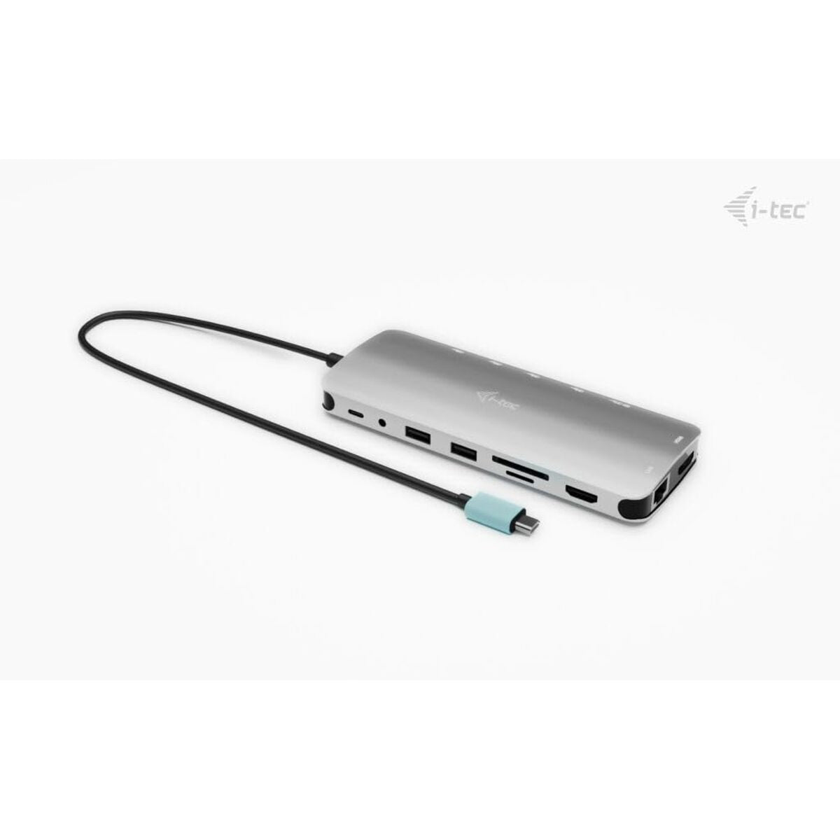 I-TEC USB-C Metal NanoDock 2xHDMI 1xUSB-C Video 1xGLAN 1xAudio/Mic 1xSD/microSD 1xUSB 3.2 3xUSB-C 3.2 Gen2 2xUSB 2.0 PD140W+charger